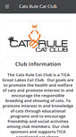 Mobile Screenshot of catsrulecatclub.com